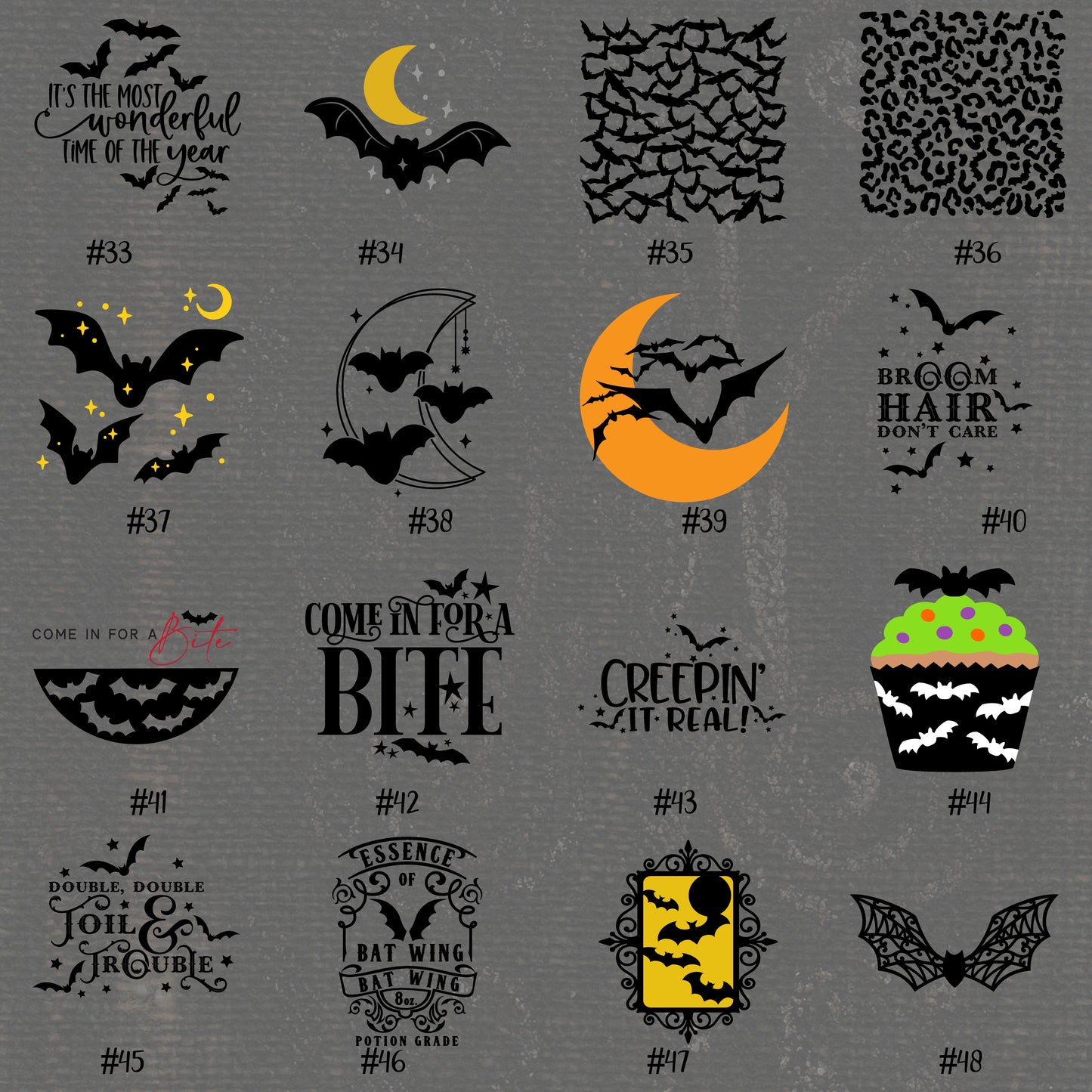 HALLOWEEN #1-16 | Vinyl Decals