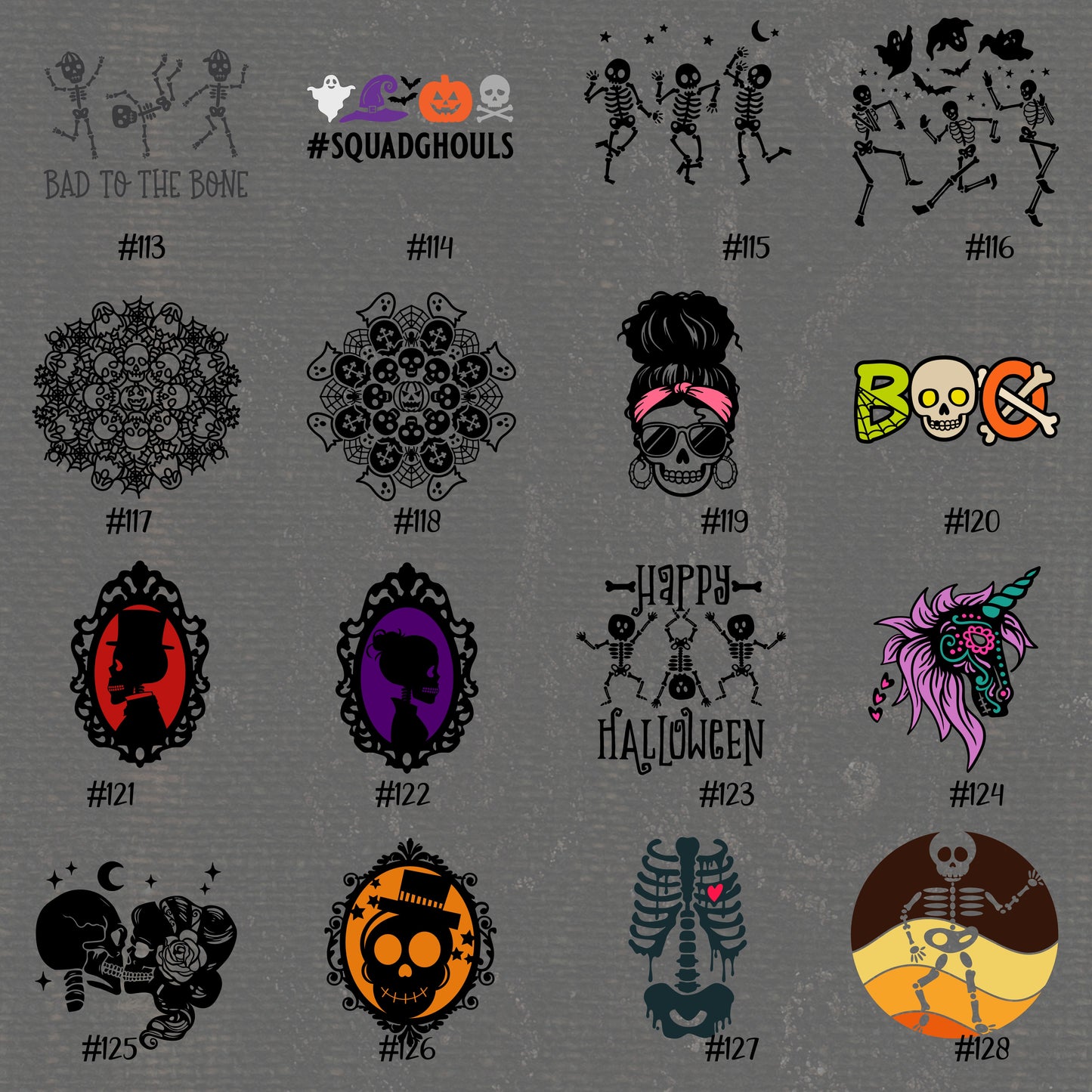 HALLOWEEN #1-16 | Vinyl Decals