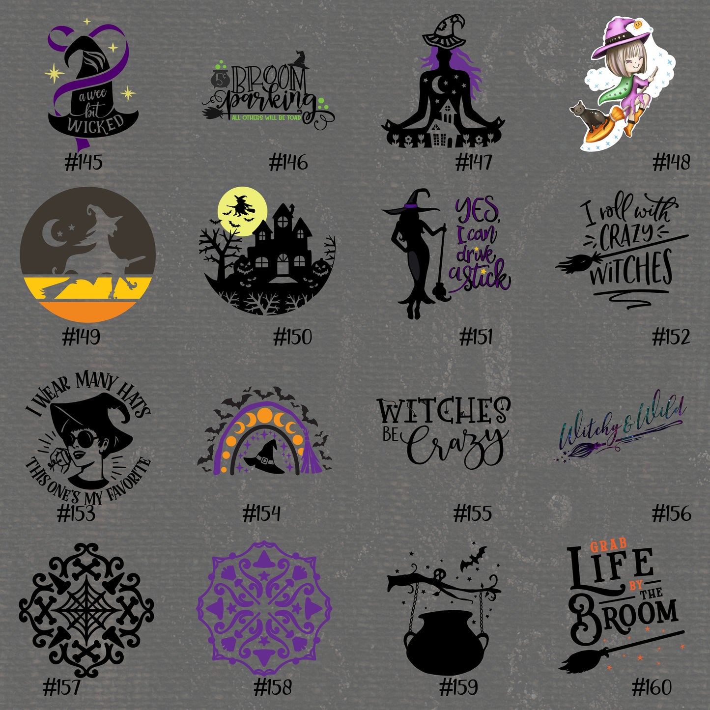HALLOWEEN #1-16 | Vinyl Decals