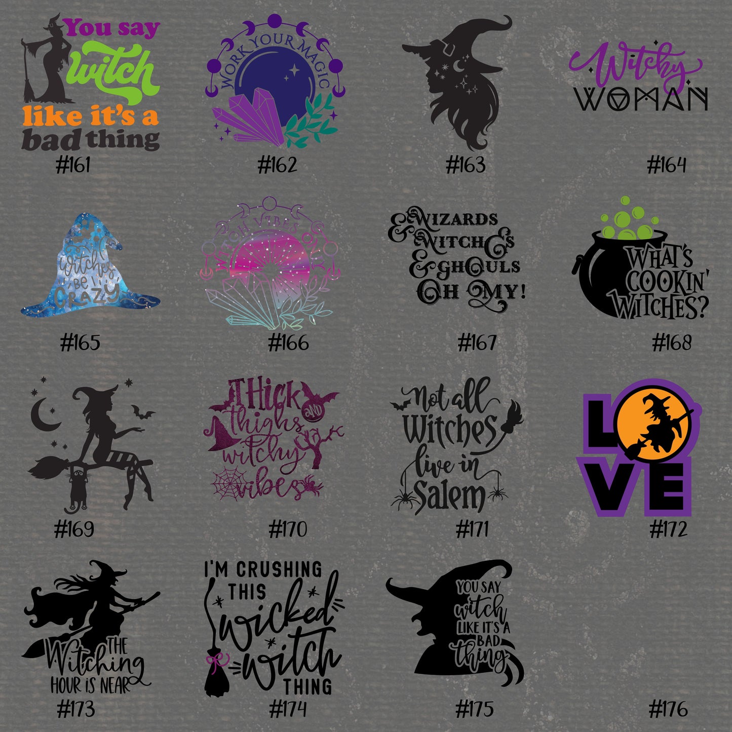 HALLOWEEN #1-16 | Vinyl Decals