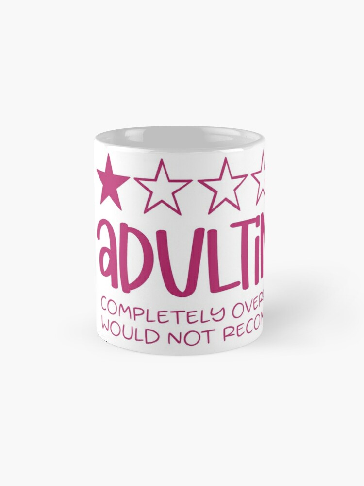 ADULTING one star - coffee or latte mug