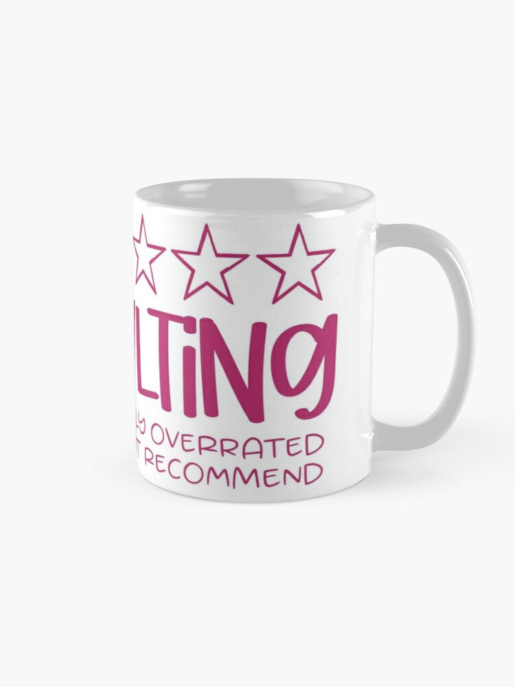 ADULTING one star - coffee or latte mug