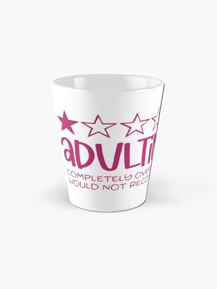 ADULTING one star - coffee or latte mug