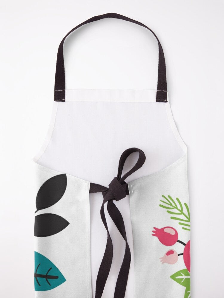 BRIGHT FLOWER BUNCH - kitchen apron
