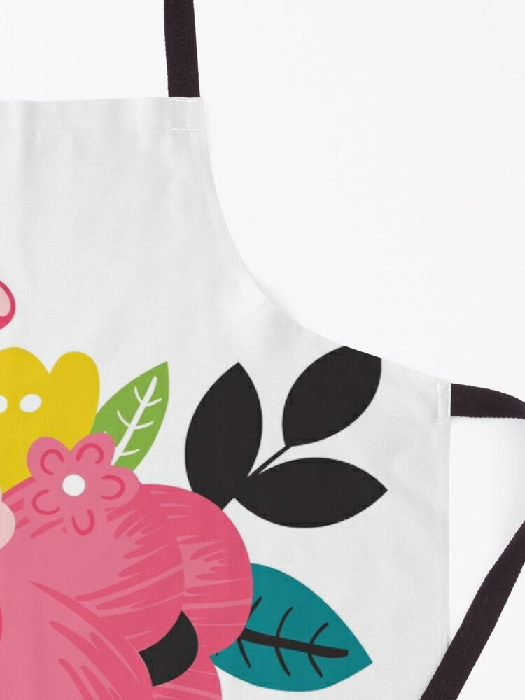 BRIGHT FLOWER BUNCH - kitchen apron