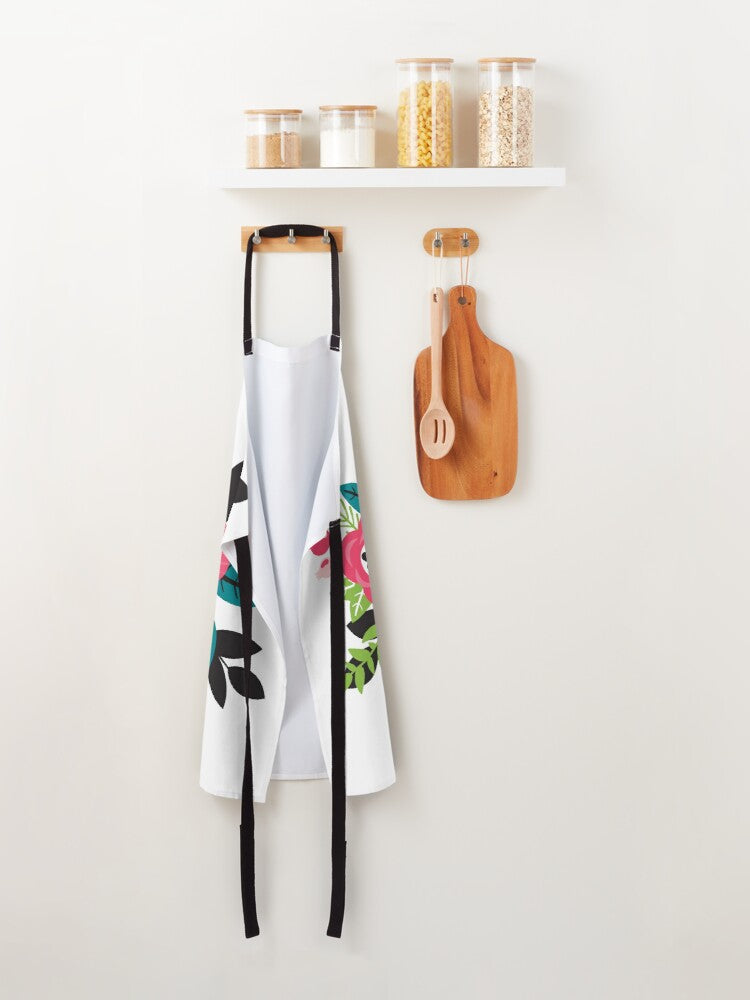 BRIGHT FLOWER BUNCH - kitchen apron