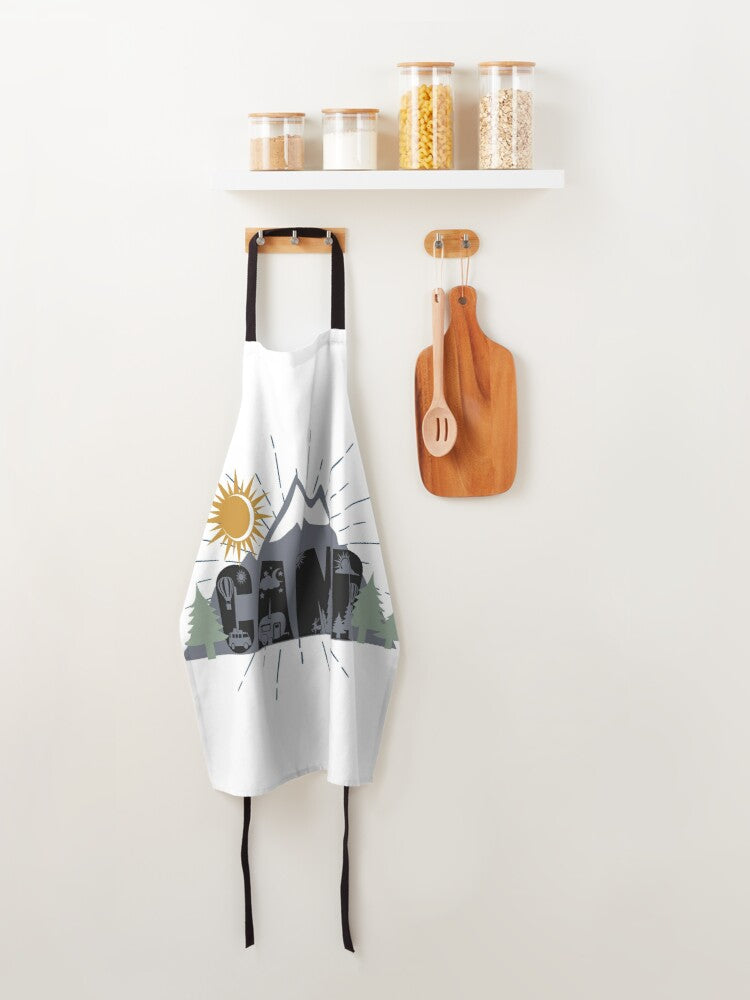 CAMP words - kitchen apron