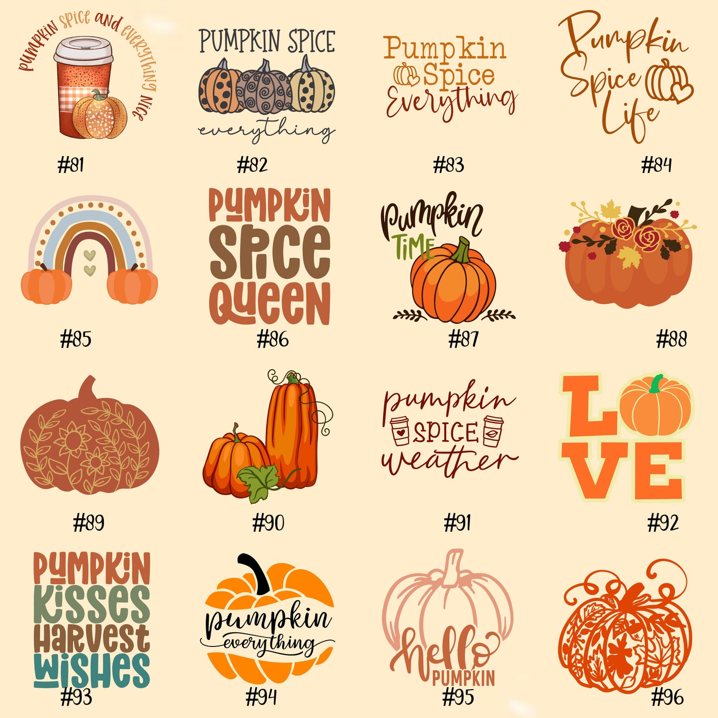 FALL #1-16 | Vinyl Decals