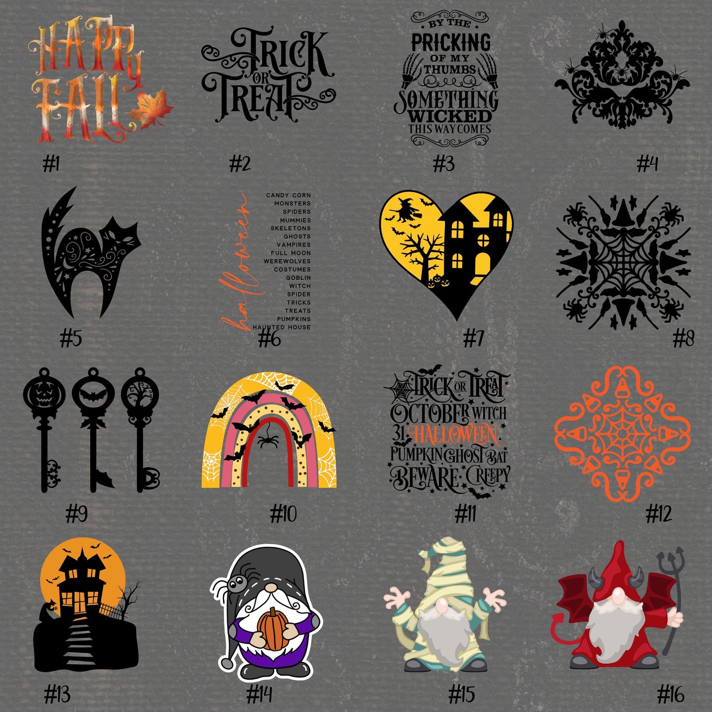 HALLOWEEN #65-80 | Vinyl Decals