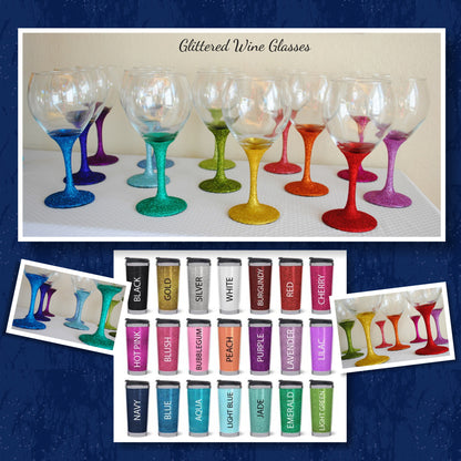 FANCY DRESS | Bridal Party Glassware | Set of 7 | Personalized Glasses | Bridesmaids | Bride | Table Drinkware