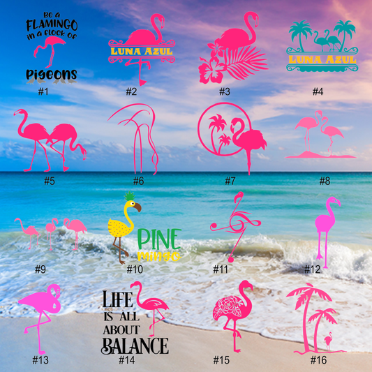 FLAMINGOS #1-16 | Vinyl Decals