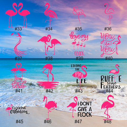 FLAMINGOS #33-48 | Vinyl Decals