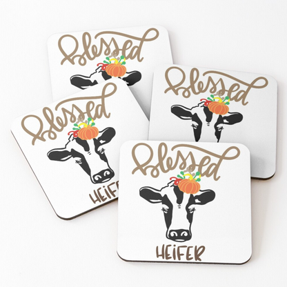 BLESSED HEIFER - Set of 4 Coasters